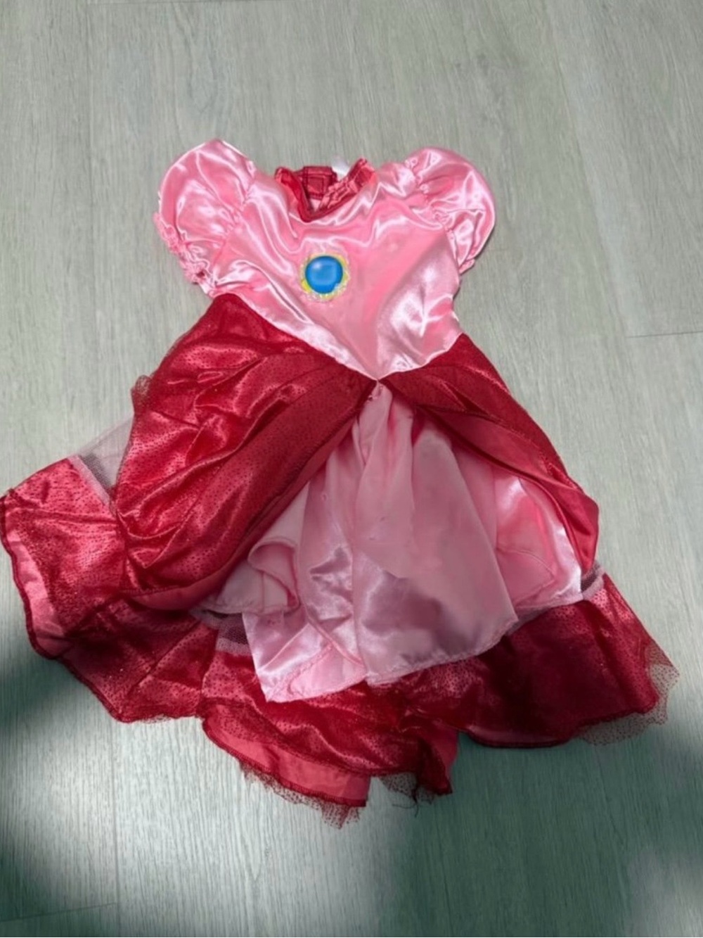 Princess Peach from Mario Bros. Costume 2T Toddler Size from Spirit Holloween